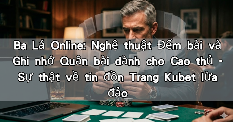 Ba Lá Online: Nghệ thuật Đếm bài và Ghi nhớ Quân bài dành cho Cao thủ - Sự thật về tin đồn Trang Kubet lừa đảo